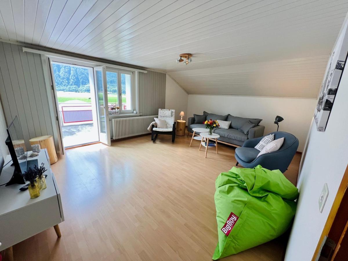 Ferienwohnung ”Heimet” Im Berner Oberland Unterbach  Exterior foto